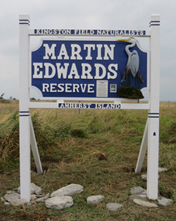 Martin Edwards Reserve Sign